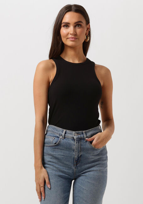 Zwarte SELECTED FEMME Top SLFANNA O-NECK TANK TOP - large