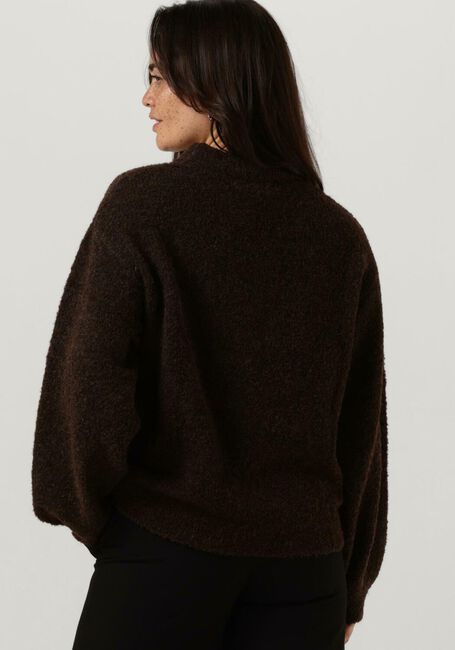 Bruine NOTRE-V Trui NV-CLARICE BOUCLE KNIT BLOUSE - large