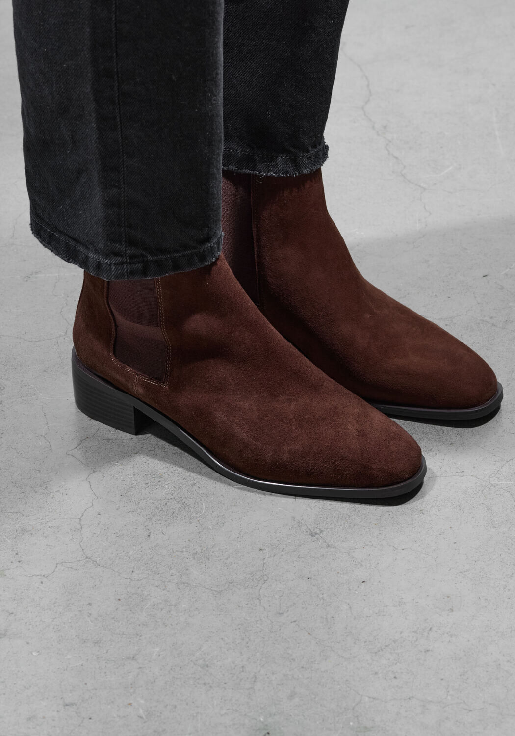Bruine STEFANO LAURAN Chelsea boots BOTIN PLANO - medium