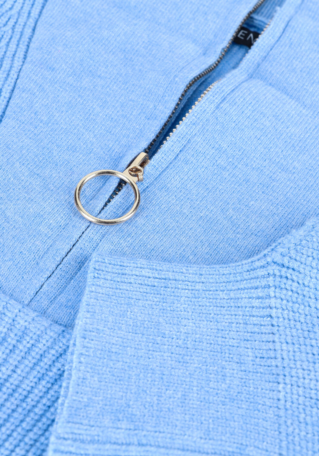 Lichtblauwe YDENCE Sweater KNITTED SWEATER NAOMI - large