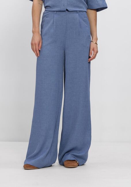 Blauwe EST'SEVEN Wijde broek JILDAU TROUSER 26 - large