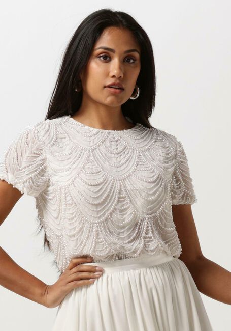 Witte Y.A.S. Bruidsmode YASCALLA SS TOP S. - CELEB - large