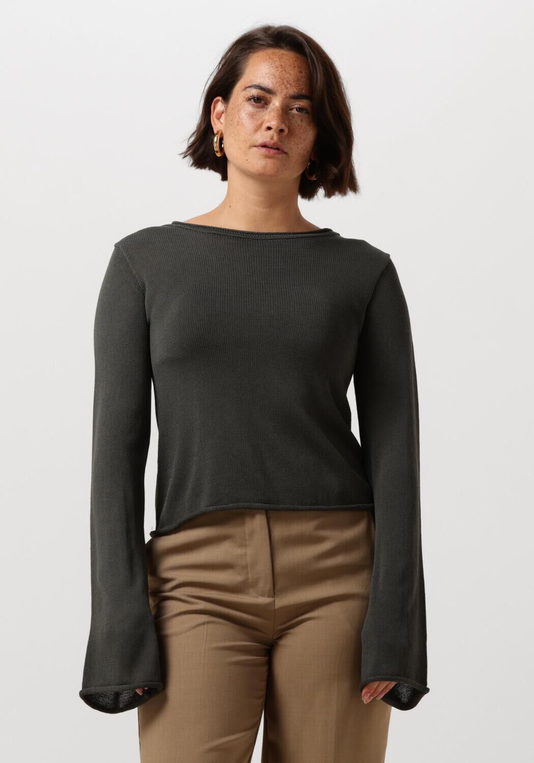 MODSTRÖM Modström Dames Tops & T-shirts Ivonnemd Flared O-neck Groen