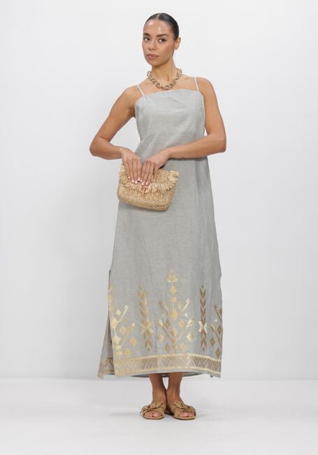 Lichtblauwe GREEK ARCHAIC KORI Maxi jurk S26K-2043211 - large