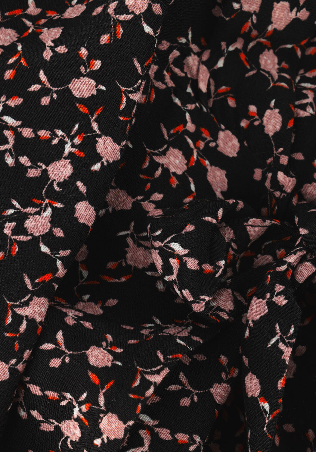 Zwarte MSCH COPENHAGEN Mini jurk MSCHMESSINA MOROCCO WRAP DRESS AOP - large