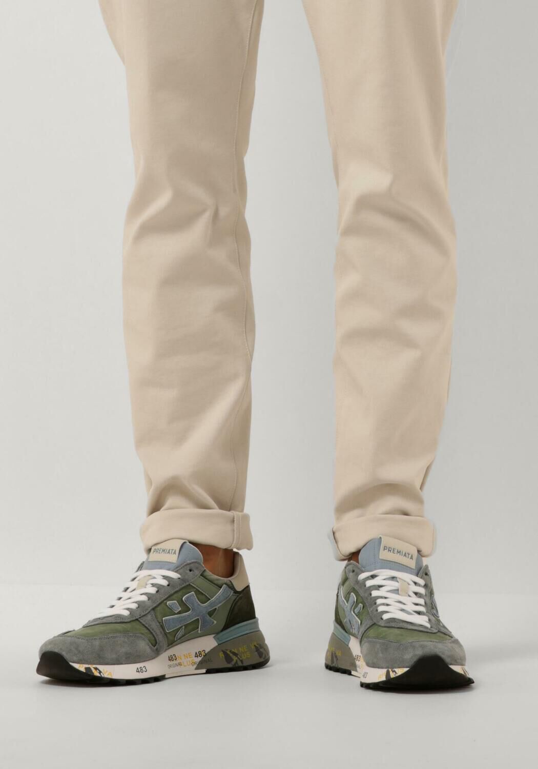 Groene PREMIATA Lage sneakers MICK - large