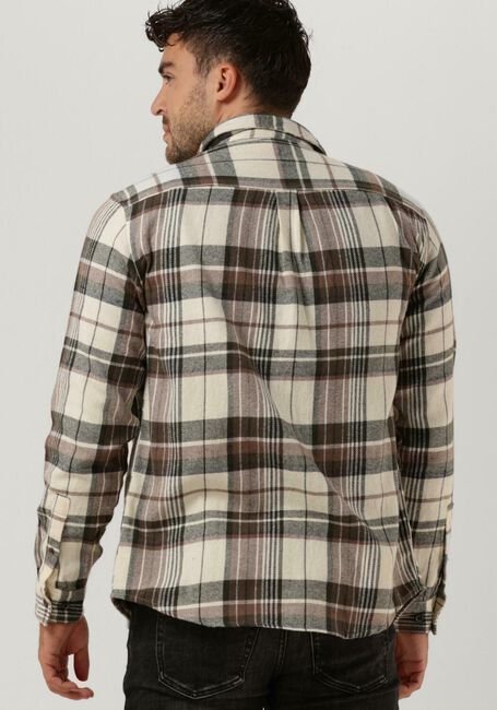Beige ANERKJENDT Casual overhemd AKLOUIS BRUSHED CHECK - large