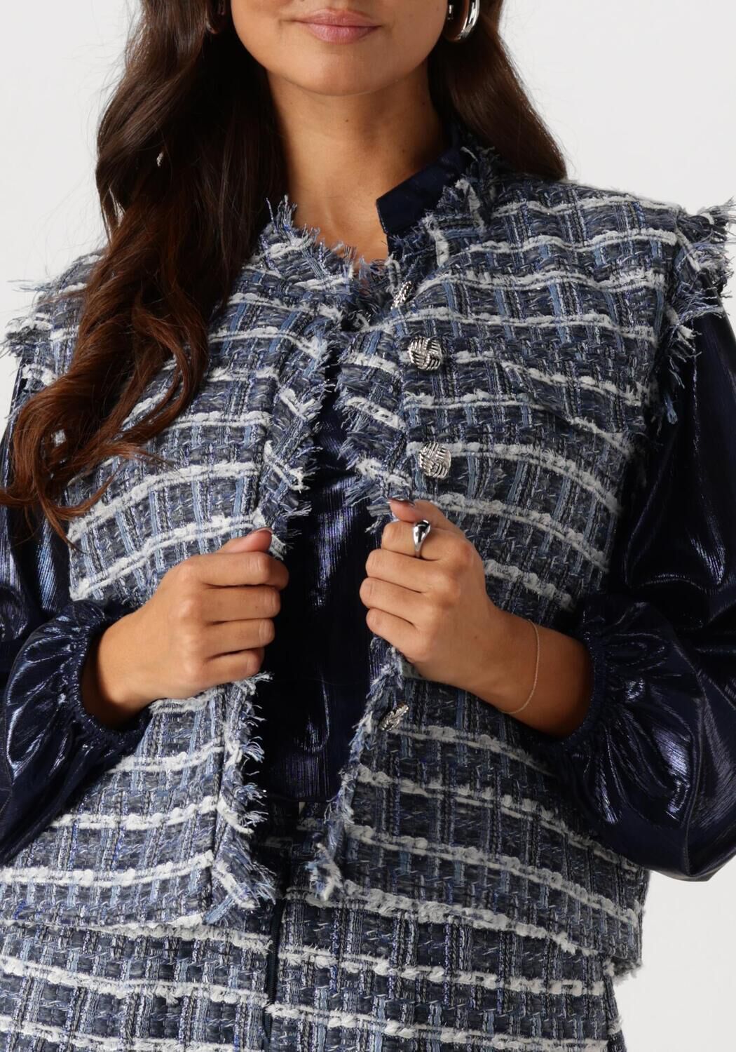 STUDIO AMAYA Dames Blazers Semmy Blauw