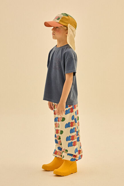 Donkerblauwe Jelly Mallow T-shirt DREAM PIGMENT T-SHIRT - large