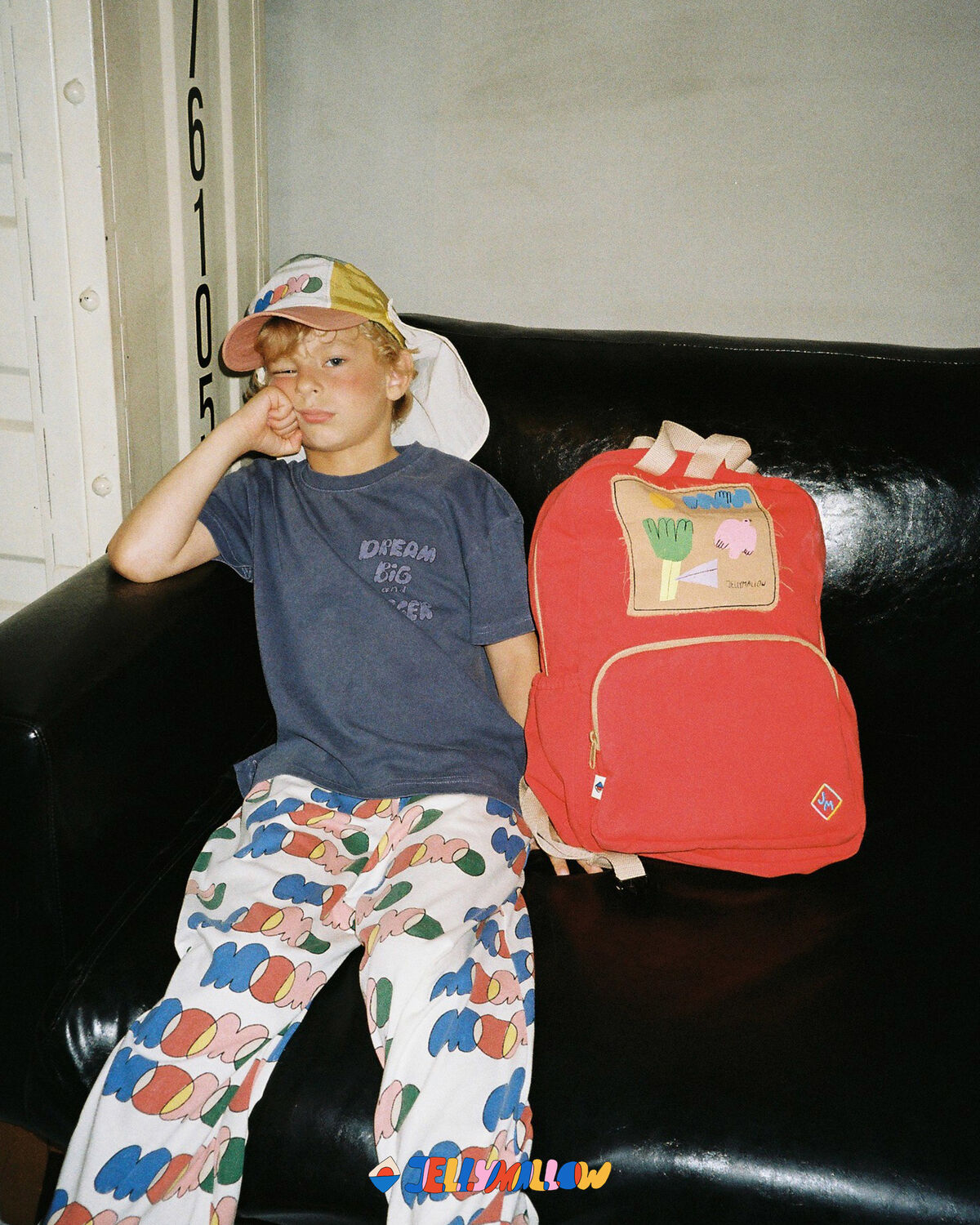 Donkerblauwe Jelly Mallow T-shirt DREAM PIGMENT T-SHIRT - large