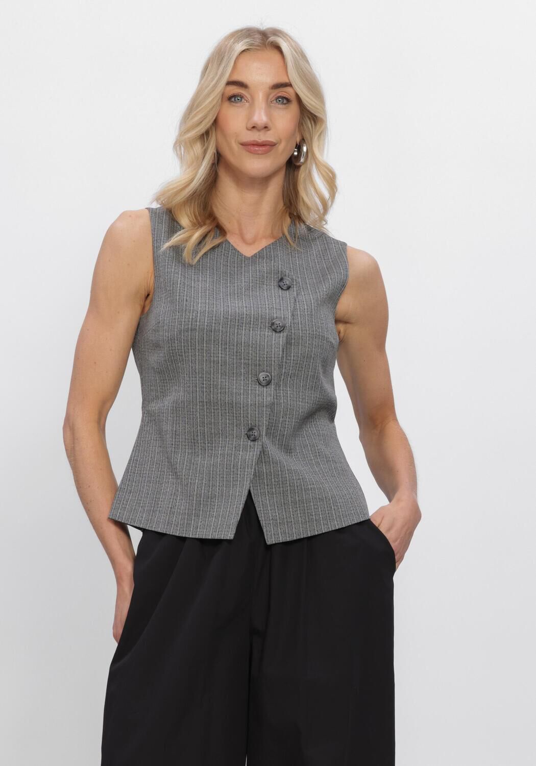 Grijze ENVII Gilet ENMATHILDE SL VEST 7333 - large