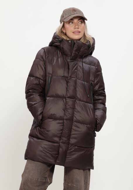 Bruine WITHBLACK Gewatteerde jas WBLABBY 3/4 DOWN JACKET - large