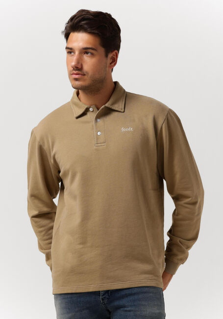 Zand FORÉT Trui HERB POLO SWEATSHIRT - large