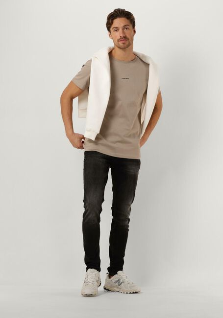 Donkergrijze PURE PATH Skinny jeans THE JONE SKINNY FIT JEANS - large