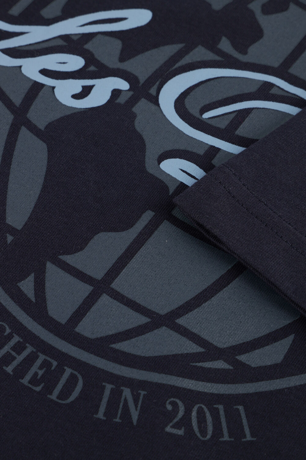 Donkerblauwe LES DEUX T-shirt GLOBE T-SHIRT - large