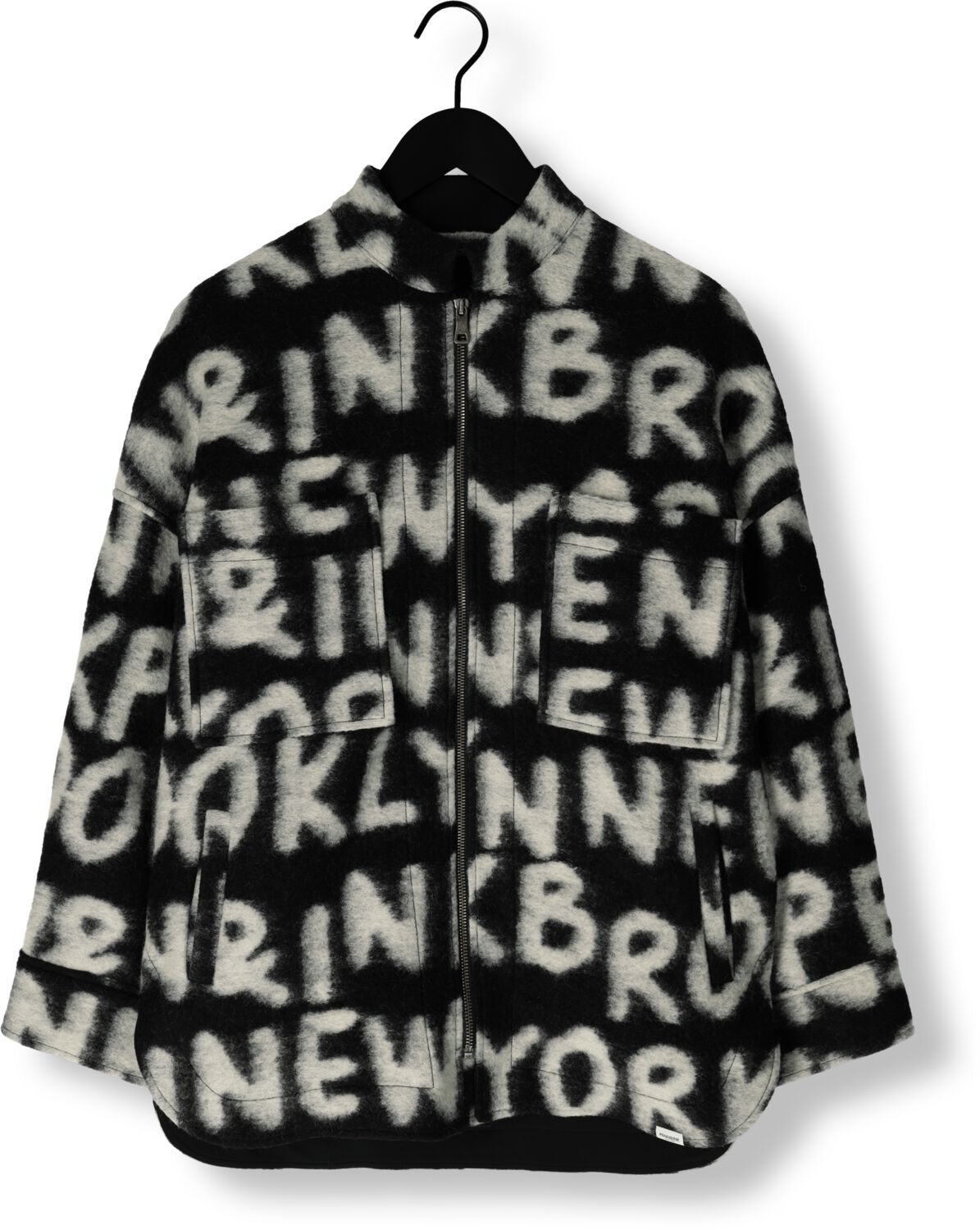 PENN & INK Dames Jassen 542 Coat Aop Zwart