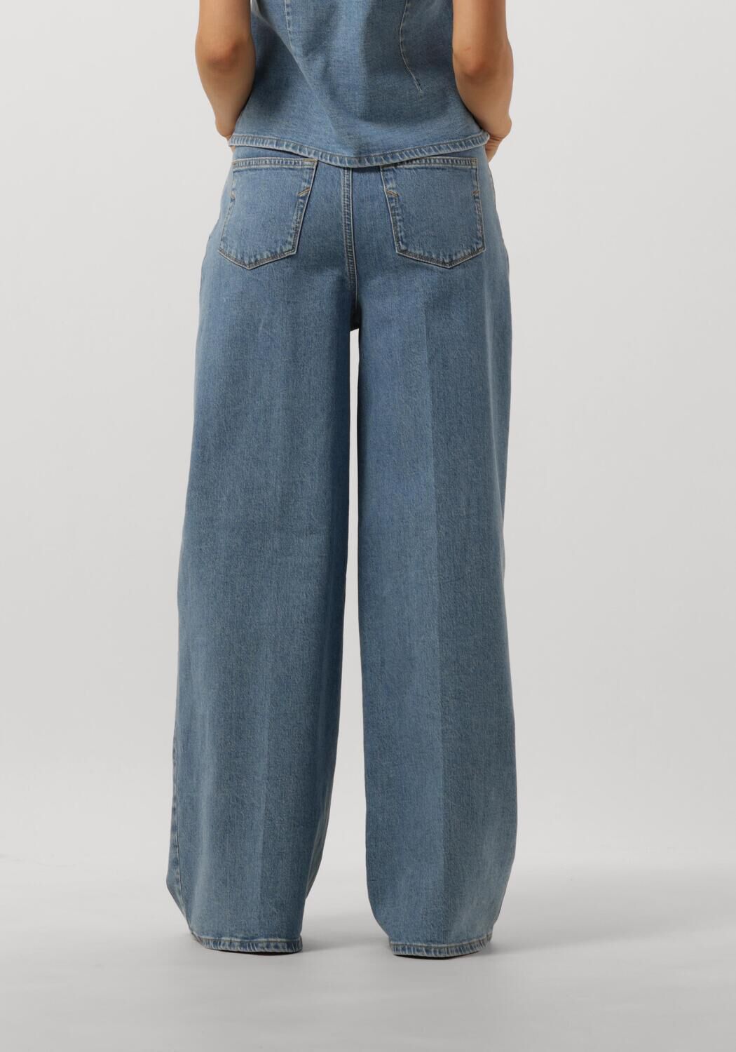 SELECTED FEMME Dames Jeans Slfellin-gry Hw Extra Wide Jeans Blauw