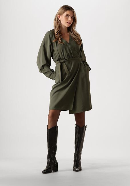 Groene ANOTHER LABEL Mini jurk CLAUDIA DRESS LS - large
