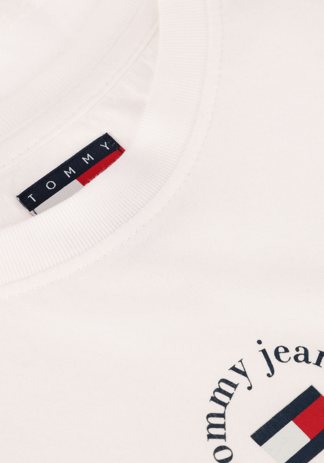 Witte TOMMY JEANS T-shirt TJW SLIM ESSENTIAL LOGO 2 TEE - large