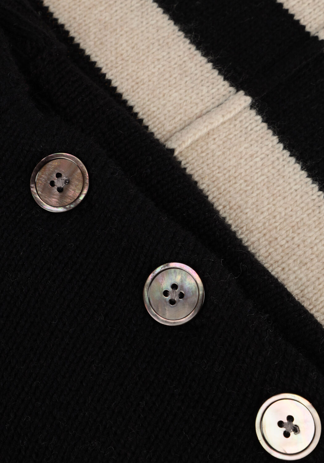 Zwarte RUBY TUESDAY Trui VIEJE BUTTON SHOULDER PULLOVER - large