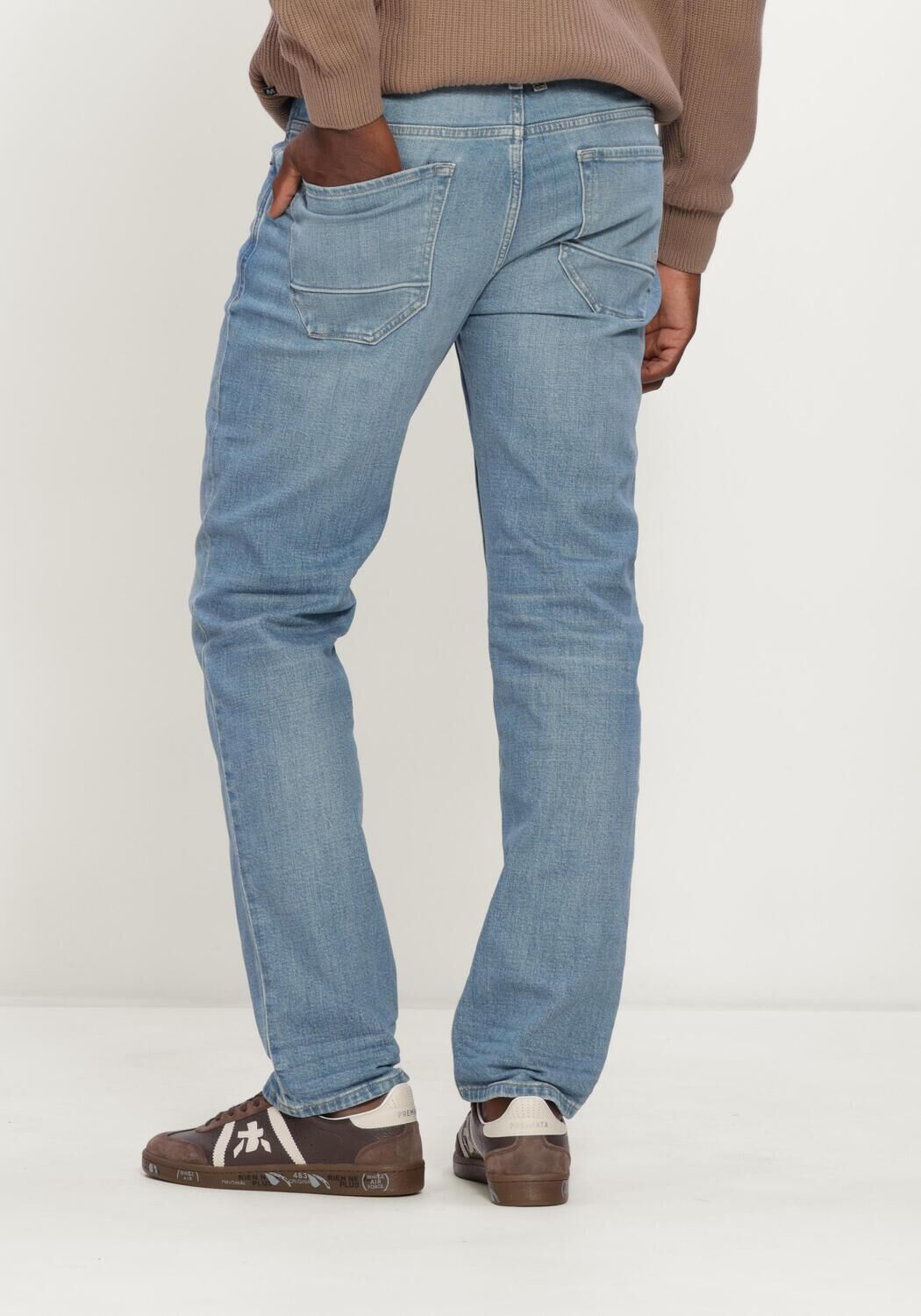 Lichtblauwe PME LEGEND Straight leg jeans WINGLOAD DENIM - large