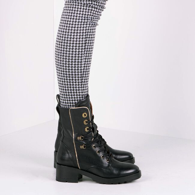 Zwarte VIA VAI Veterboots STINE CORE Zwarte VIA VAI Veterboots STINE CORE - large