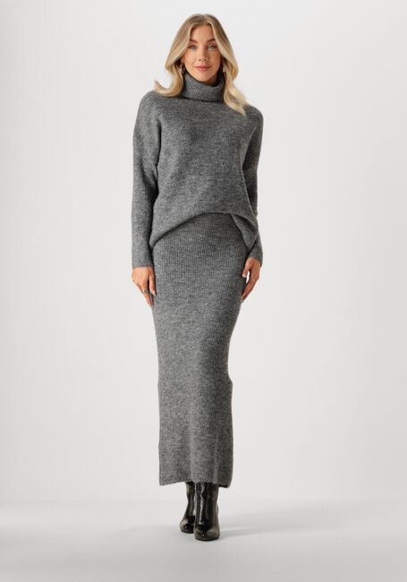 Grijze YDENCE Maxirok KNITTED SKIRT LAINEY - large