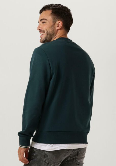 Blauwe FRED PERRY Trui CREW NECK SWEATSHIRT - large