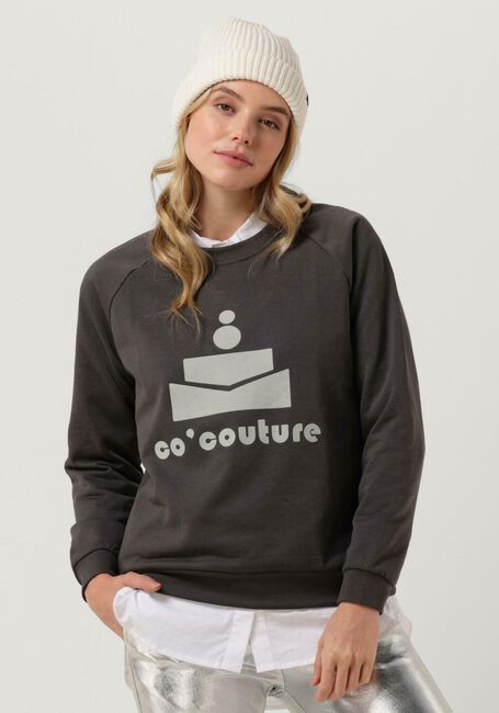 Donkergrijze CO'COUTURE Trui NEW COCO FLOC SWEAT - large