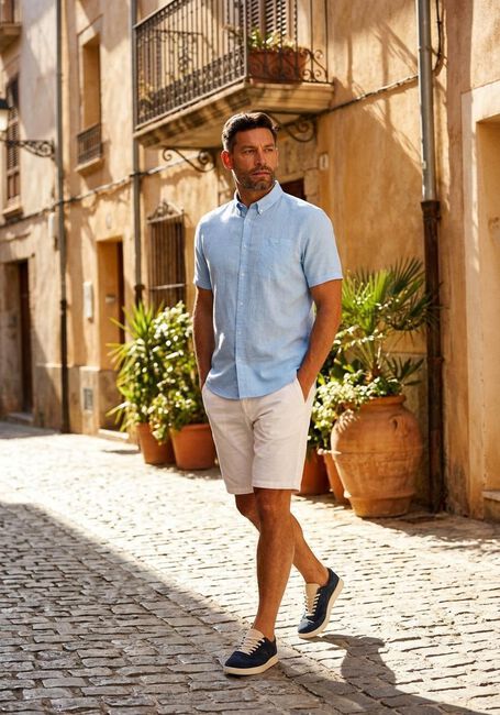 Lichtblauwe MATINIQUE Casual overhemd MATROSTOL BD SS - large