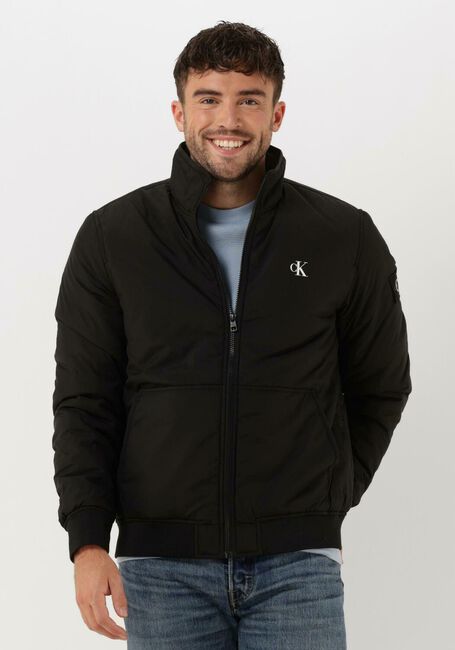 Zwarte CALVIN KLEIN Jack PADDED HARRINGON JACKET - large