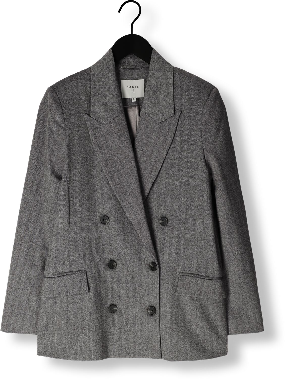 DANTE6 Dames Blazers Ceto Herringbone Blazer Grijs