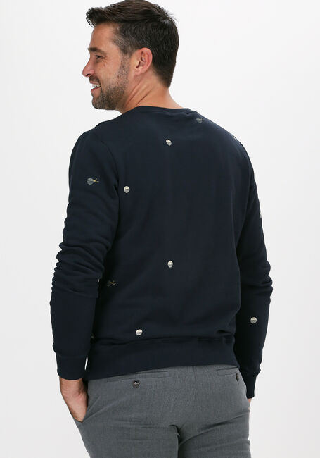Donkerblauwe KULTIVATE Sweater SW OFF THE GRID - large