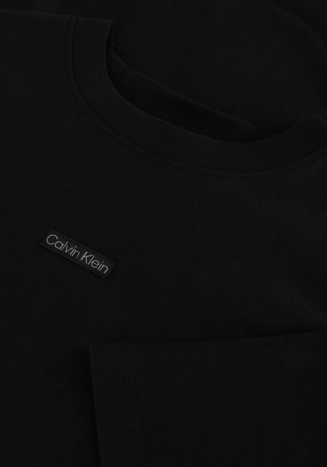 Zwarte CALVIN KLEIN Mini jurk PLACED INST TEE DRESS - large