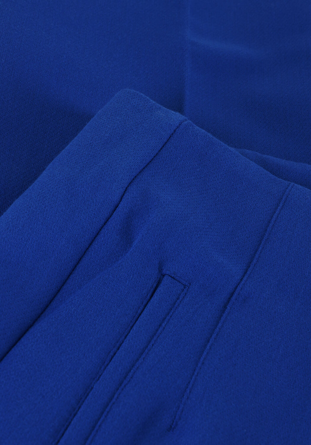 Blauwe JANSEN AMSTERDAM Pantalon WQ440 WOVEN HIGH WAISTED ANKLE PANTS - large