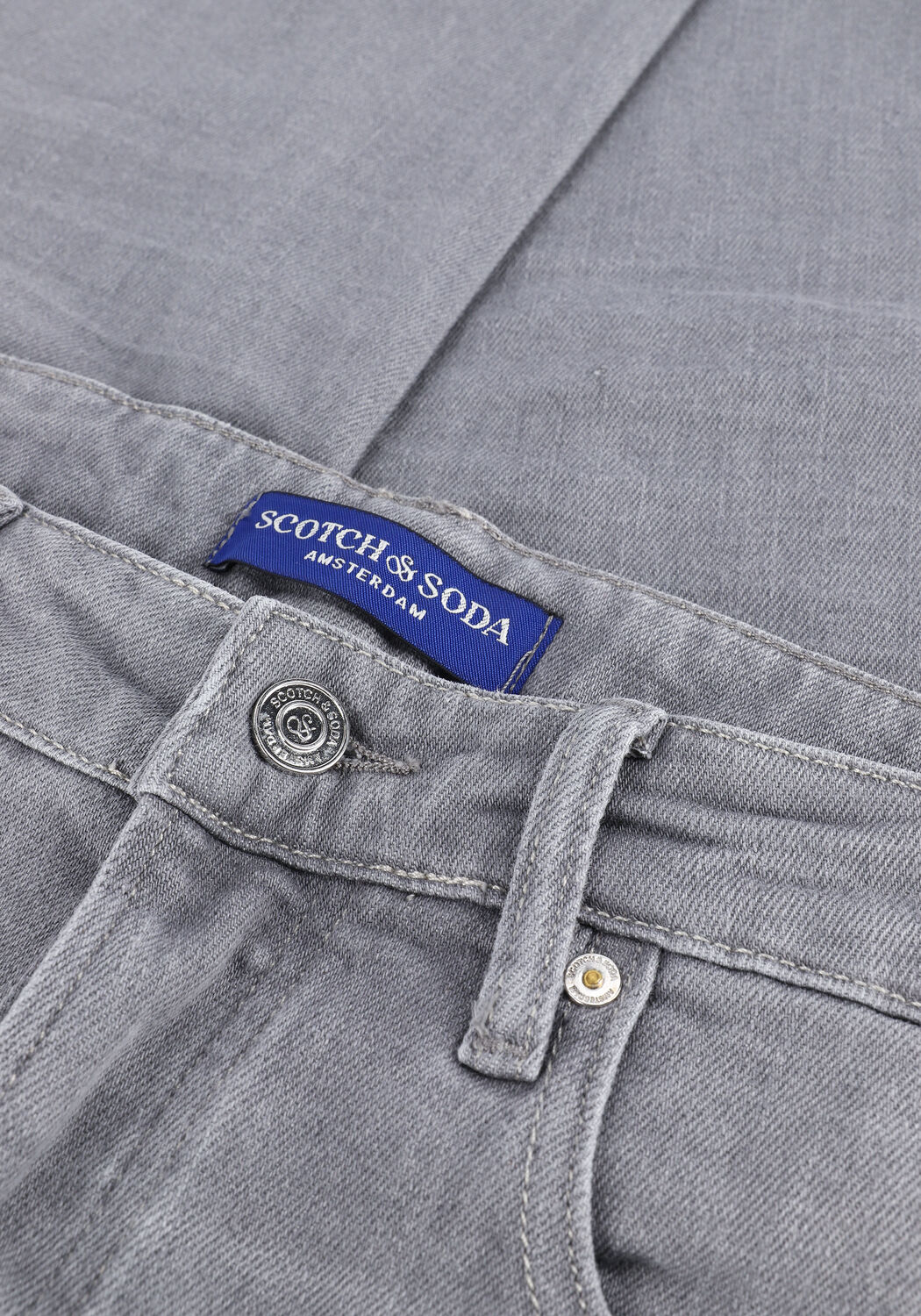 Lichtgrijze SCOTCH & SODA Slim fit jeans ESSENTIALS RALSTON WITH RECYCLED COTTON - GREY STONE - large