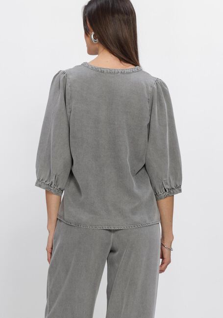 Grijze FREEBIRD Blouses DNM-TENCELL-BLACK-26-1 - large