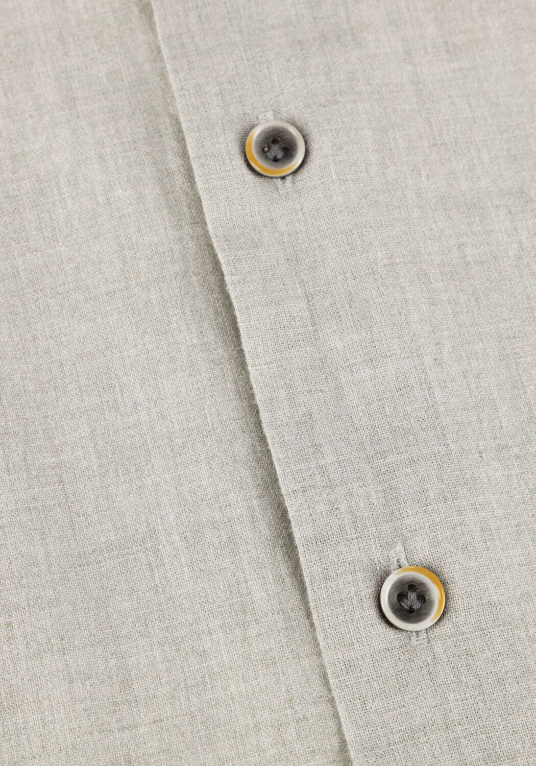 Grijze PROFUOMO Klassiek overhemd SHIRT X-CUTAWAY SC SF COTTON LINEN - large