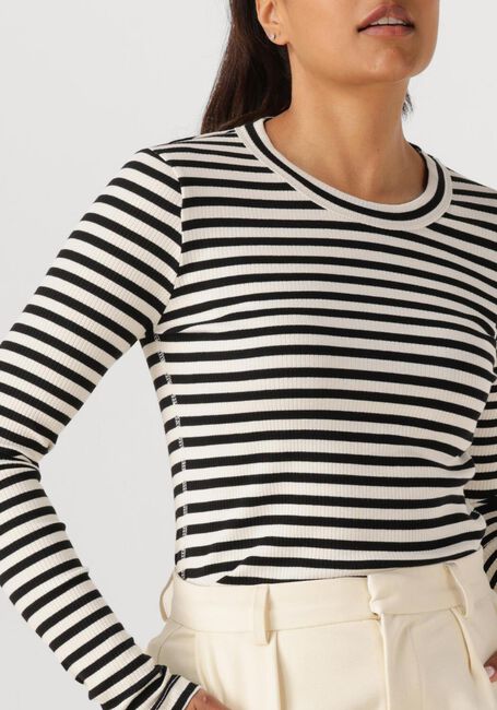 Zwarte INWEAR Tops & T-shirts DAGNAIW STRIPED TSHIRT LS - large