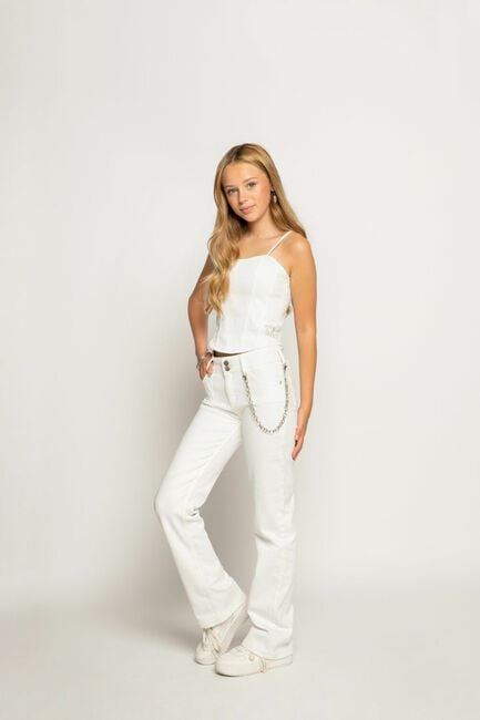 Witte FRANKIE & LIBERTY Slim fit jeans FRANKIE LOVE BOOTCUT - large