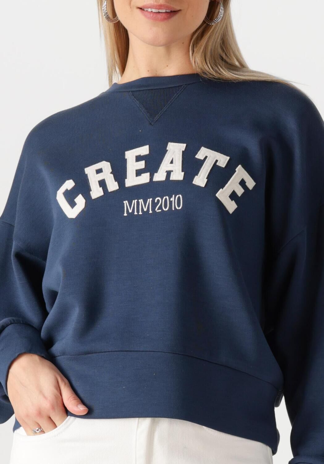 MOS MOSH Dames Truien & Vesten Mmcelli O-ls Sweatshirt Donkerblauw