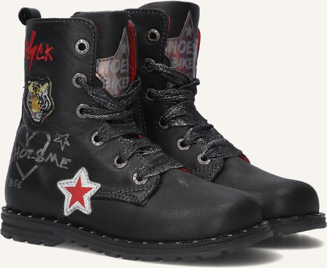 Zwarte SHOESME Veterboots DE9W095 Zwarte SHOESME Veterboots DE9W095 - large