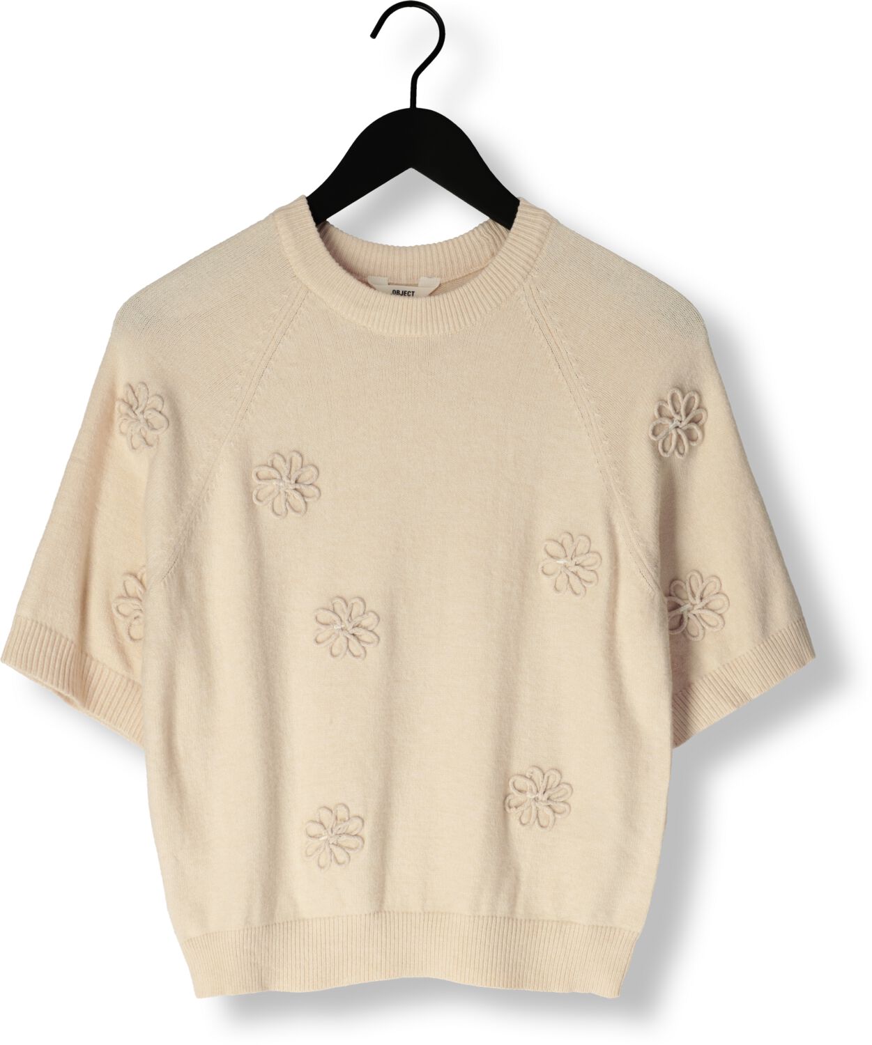 OBJECT Dames Truien & Vesten Objlaney Rubin Ss Pullover Beige