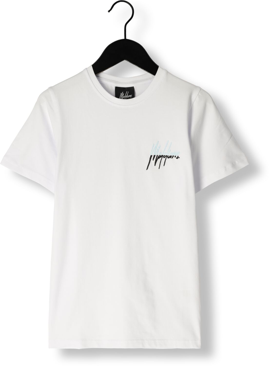 Malelions T-shirt Split met logo wit Jongens Stretchkatoen Ronde hals Logo 140