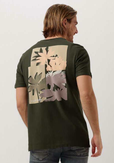 Groene CAST IRON T-shirt SHORT SLEEVE R-NECK REGULAR FIT COTTON TWILL - large