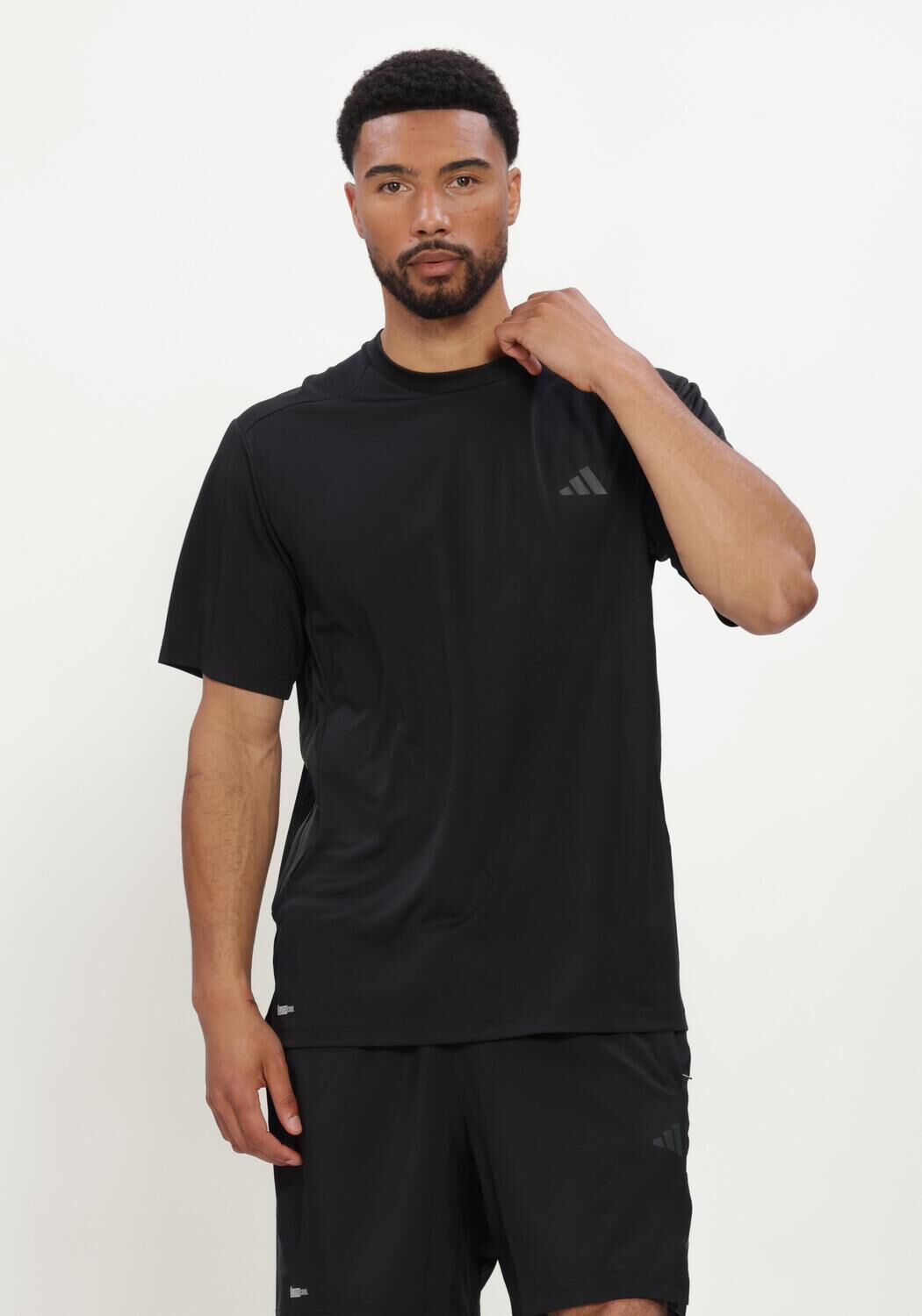 Zwarte ADIDAS Sportshirts TECHESS 3S TEE - large