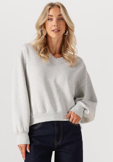 Grijze CATWALK JUNKIE Sweater SWEATER WITH VNECK - large