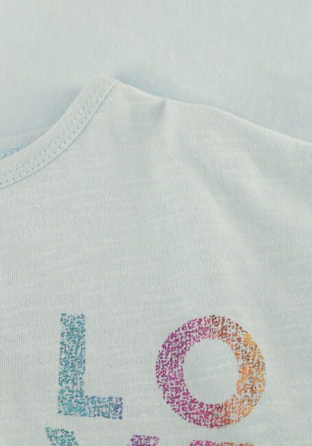 Lichtblauwe JENEST T-shirt LIZZY CROPPED T-SHIRT - large