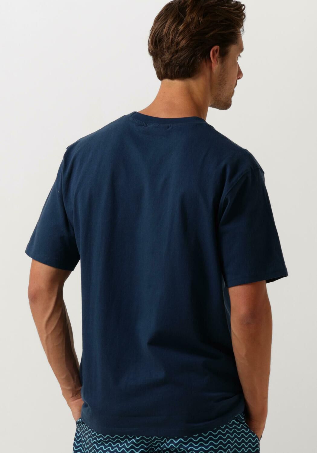 SHIWI Heren Polo's & T-shirts Men Lizard T-shirt Blauw