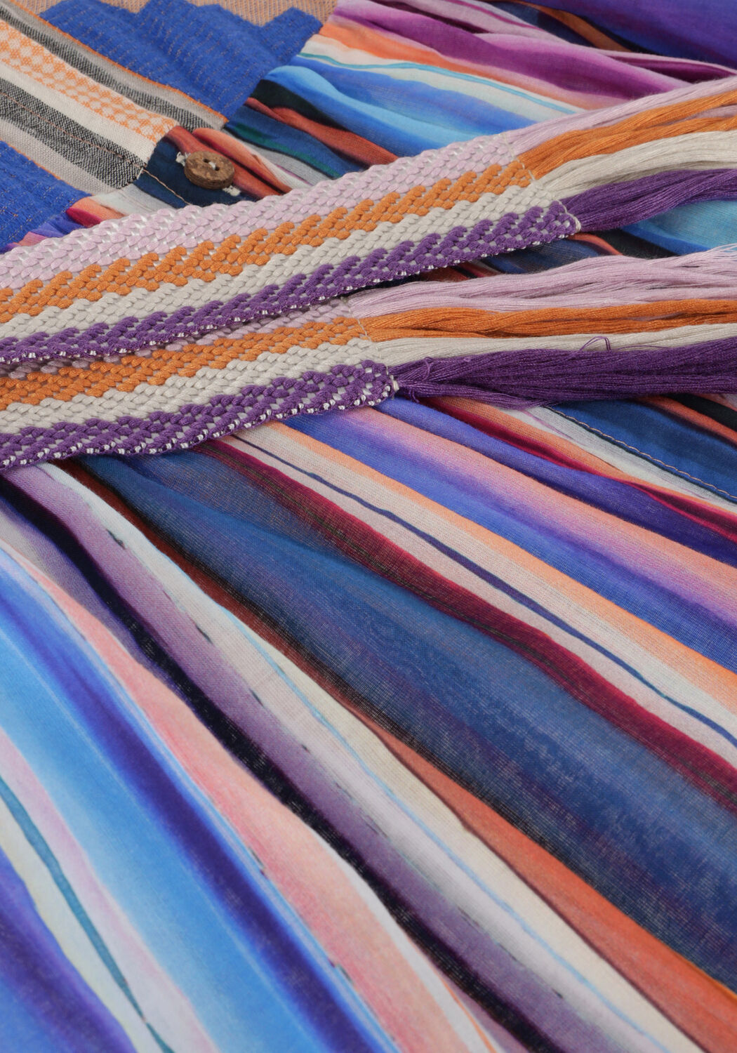 Blauwe DEVOTION Midi jurk POISSES - large